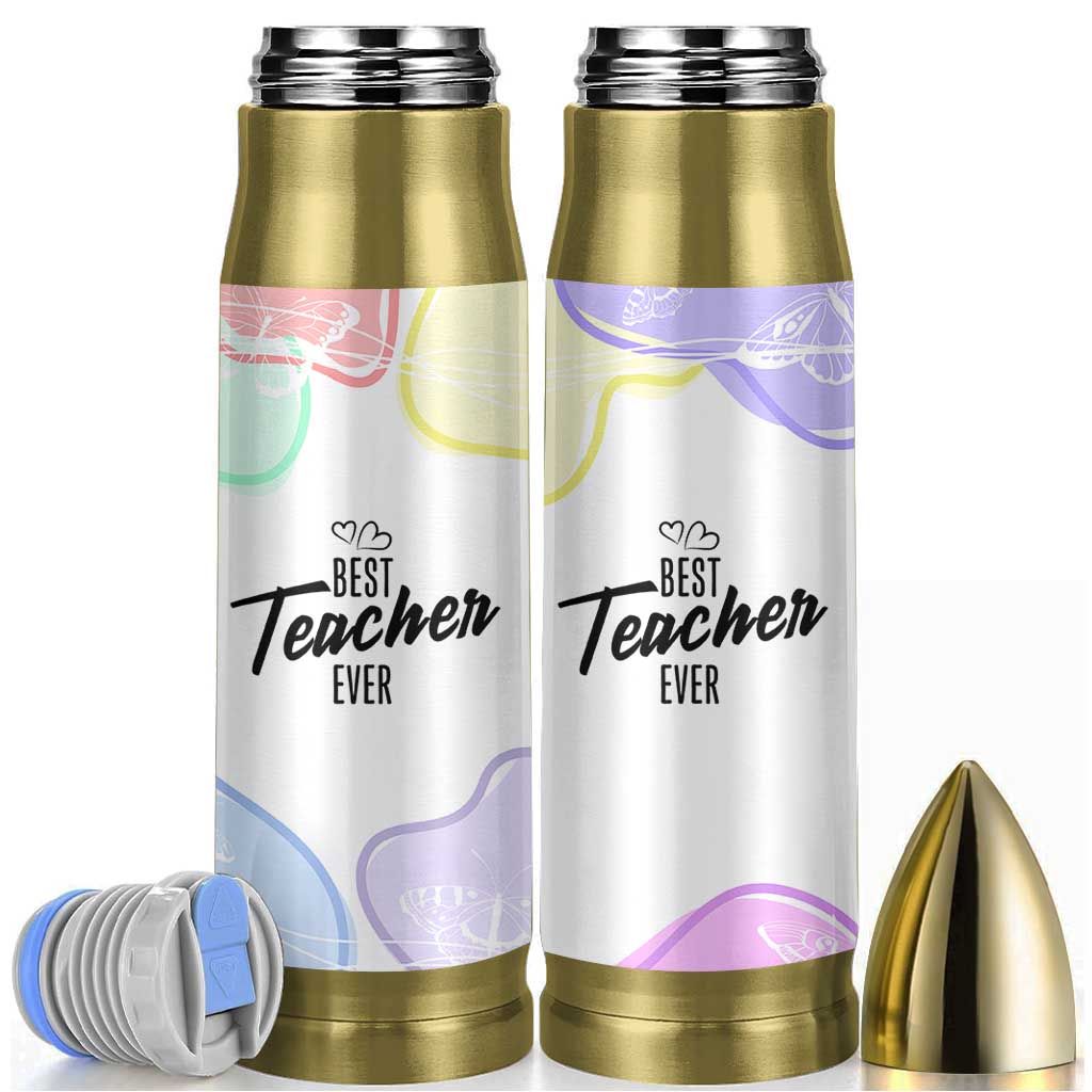 Best Teacher Appreciation Gifts Bullet Tumbler From Students Cute Pastel Butterfly