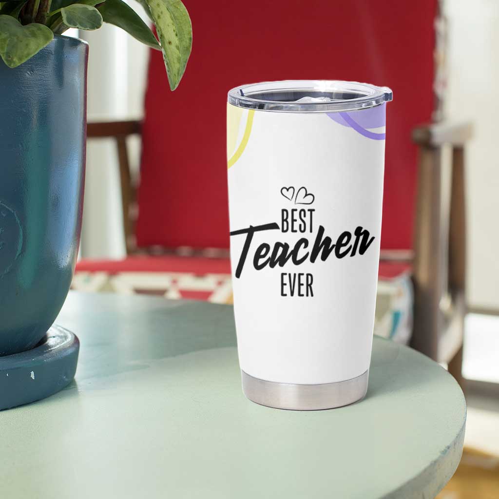 Best Teacher Appreciation Gifts Tumbler Cup From Students Cute Pastel Butterfly