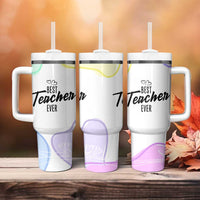 Best Teacher Appreciation Gifts Tumbler With Handle From Students Cute Pastel Butterfly