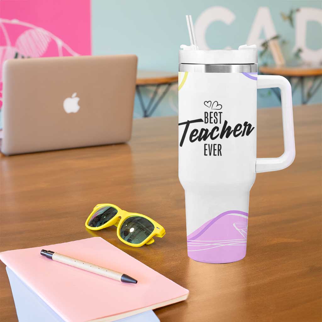 Best Teacher Appreciation Gifts Tumbler With Handle From Students Cute Pastel Butterfly