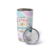Teacher Tumbler Cup Teach Love Inspire Back To School Christmas Birthday Gift