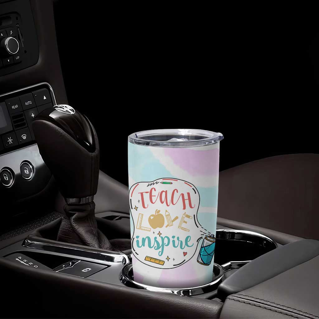 Teacher Tumbler Cup Teach Love Inspire Back To School Christmas Birthday Gift