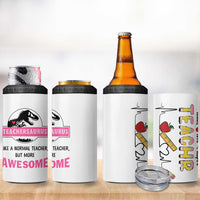 Teacher Appreciation Gifts 4 in 1 Can Cooler Tumbler Teach Love Inspire Teachersaurus Gifts From Student