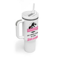 Teacher Appreciation Gifts Tumbler With Handle Teach Love Inspire Teachersaurus Gifts From Student