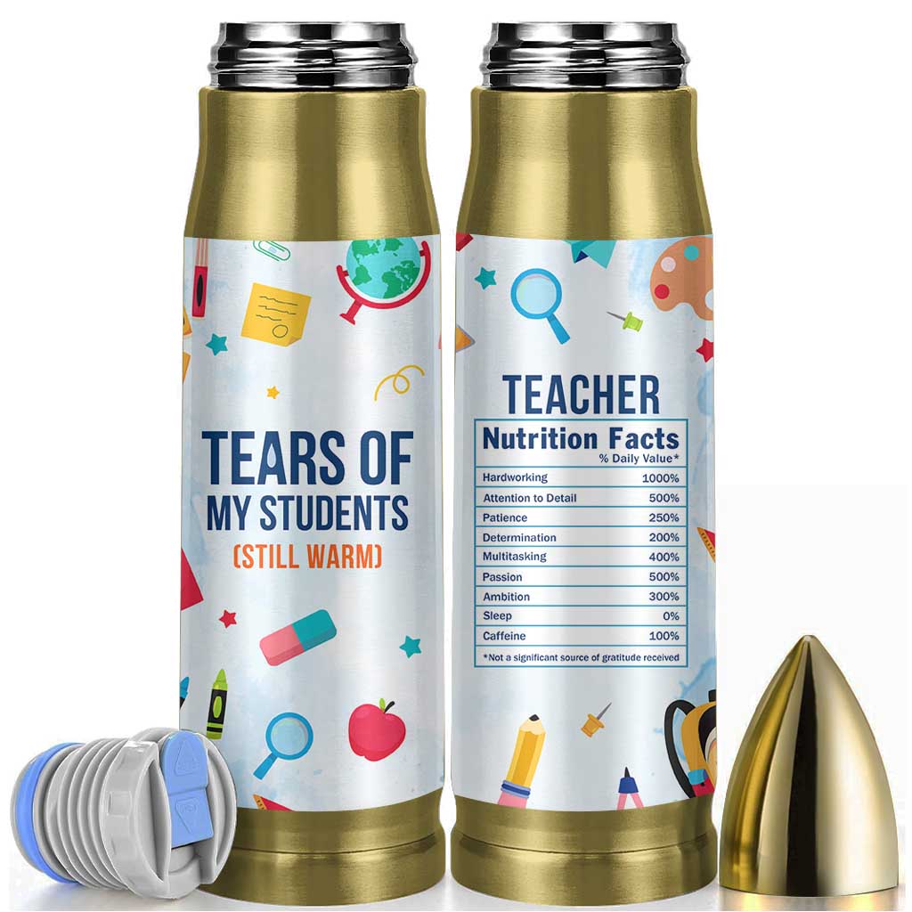 Funny Teacher Appreciation Gifts Bullet Tumbler Tears Of My Students Funny College Professor
