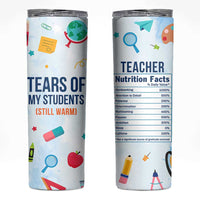 Funny Teacher Appreciation Gifts Skinny Tumbler Tears Of My Students Funny College Professor