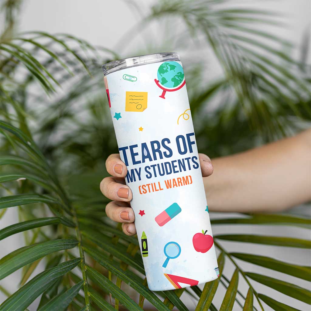 Funny Teacher Appreciation Gifts Skinny Tumbler Tears Of My Students Funny College Professor