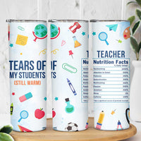 Funny Teacher Appreciation Gifts Skinny Tumbler Tears Of My Students Funny College Professor