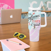 Teacher Appreciation Gifts Tumbler With Handle The InfluenceOf A Good Teacher Can Never Be Erased - Wonder Print Shop