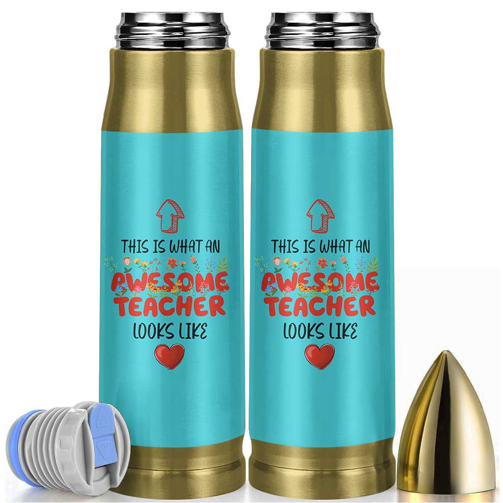 Funny Teacher Gifts Bullet Tumbler This Is What An Awesome Teacher Looks Like