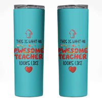 Funny Teacher Gifts Skinny Tumbler This Is What An Awesome Teacher Looks Like