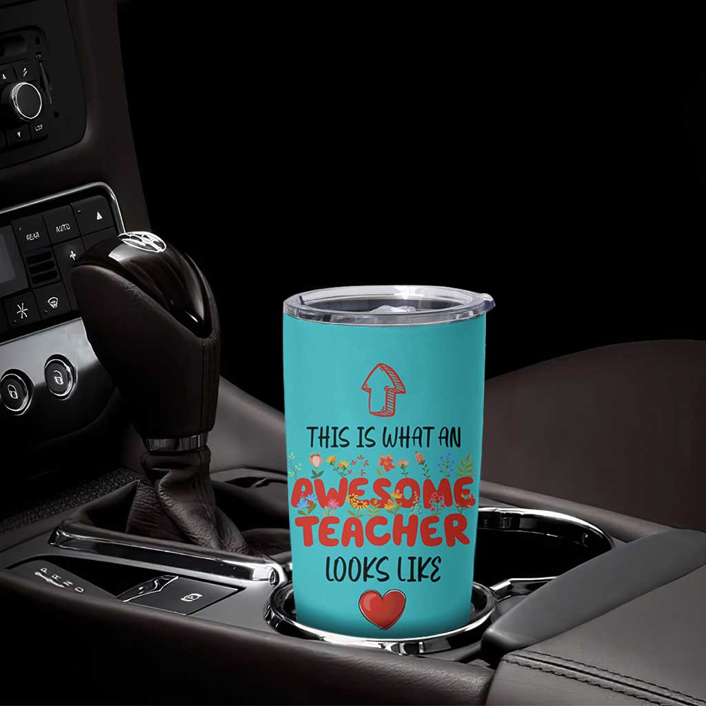 Funny Teacher Gifts Tumbler Cup This Is What An Awesome Teacher Looks Like