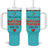 Funny Teacher Gifts Tumbler With Handle This Is What An Awesome Teacher Looks Like