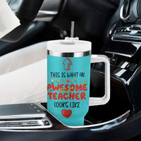 Funny Teacher Gifts Tumbler With Handle This Is What An Awesome Teacher Looks Like