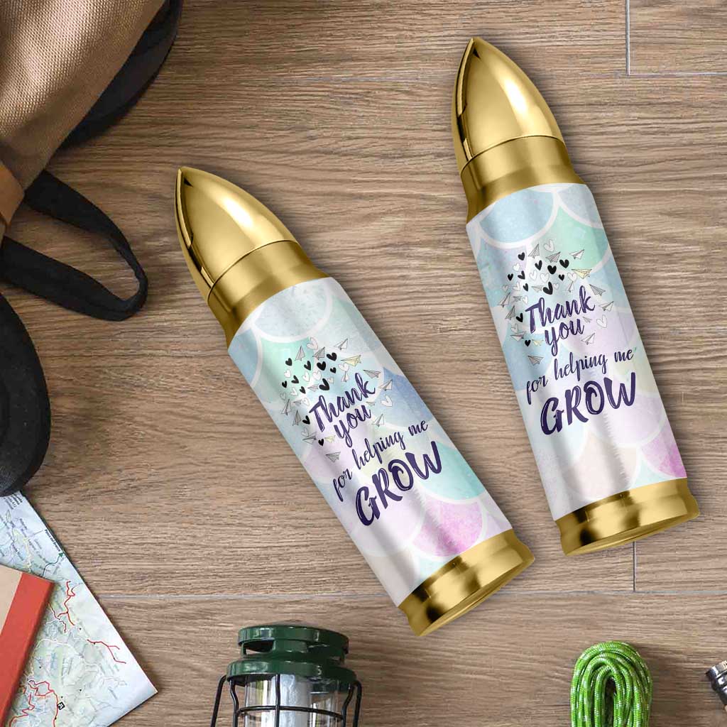 Thank You For Helping Me Grow Bullet Tumbler Thank You Appreciation Gift