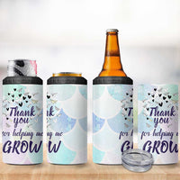 Thank You For Helping Me Grow 4 in 1 Can Cooler Tumbler Thank You Appreciation Gift