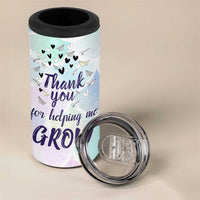 Thank You For Helping Me Grow 4 in 1 Can Cooler Tumbler Thank You Appreciation Gift