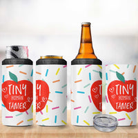 Tiny Human Tamer Teacher 4 in 1 Can Cooler Tumbler Funny Preschool Kindergarten Teachers