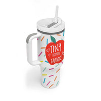 Tiny Human Tamer Teacher Tumbler With Handle Funny Preschool Kindergarten Teachers