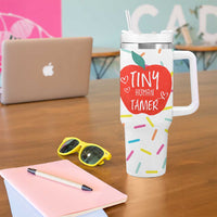 Tiny Human Tamer Teacher Tumbler With Handle Funny Preschool Kindergarten Teachers