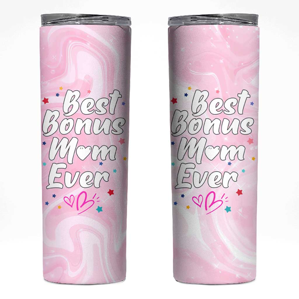 Bonus Mom Gift Skinny Tumbler for Mother's Day Birthday Step Mother