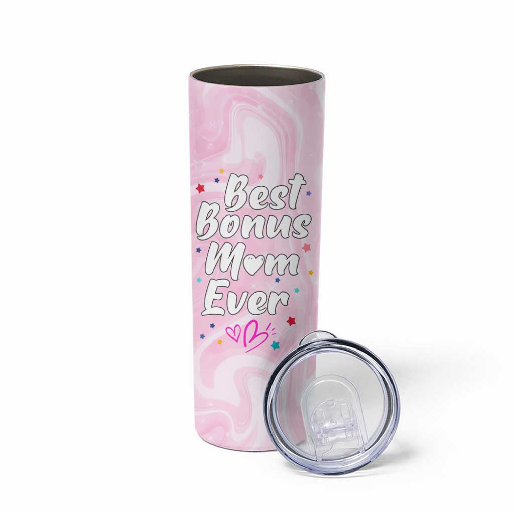 Bonus Mom Gift Skinny Tumbler for Mother's Day Birthday Step Mother