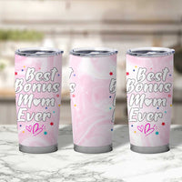 Bonus Mom Gift Tumbler Cup for Mother's Day Birthday Step Mother