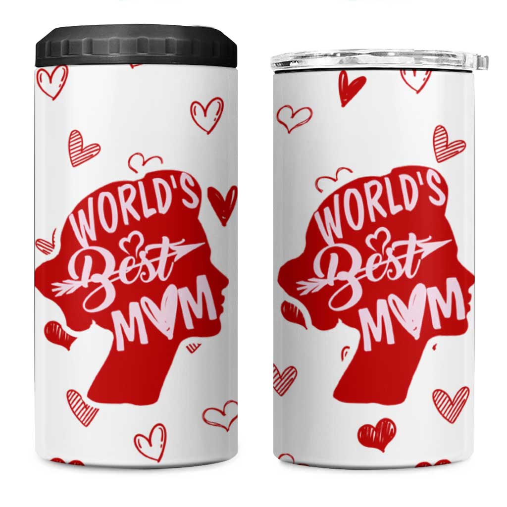 Mothers Day Mom Gifts 4 in 1 Can Cooler Tumbler Best Mom Ever