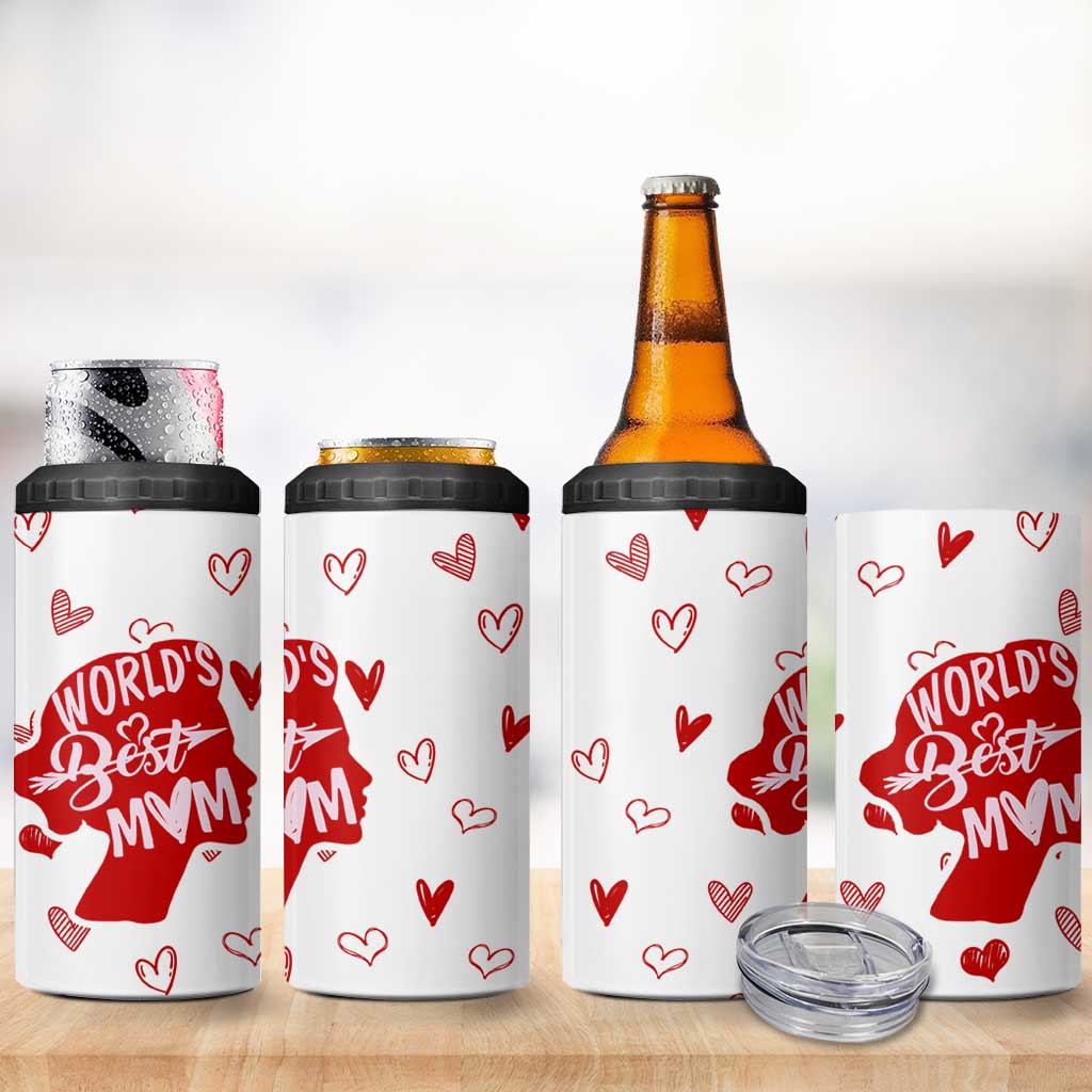 Mothers Day Mom Gifts 4 in 1 Can Cooler Tumbler Best Mom Ever