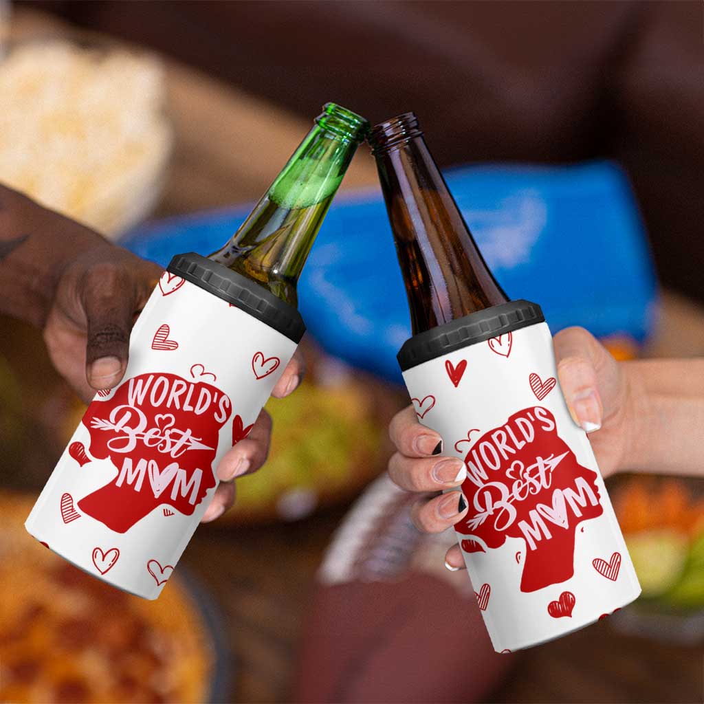 Mothers Day Mom Gifts 4 in 1 Can Cooler Tumbler Best Mom Ever