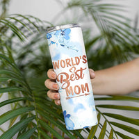 Mothers Gift Skinny Tumbler Funny World's Best Mom Gifts from Daughter Son