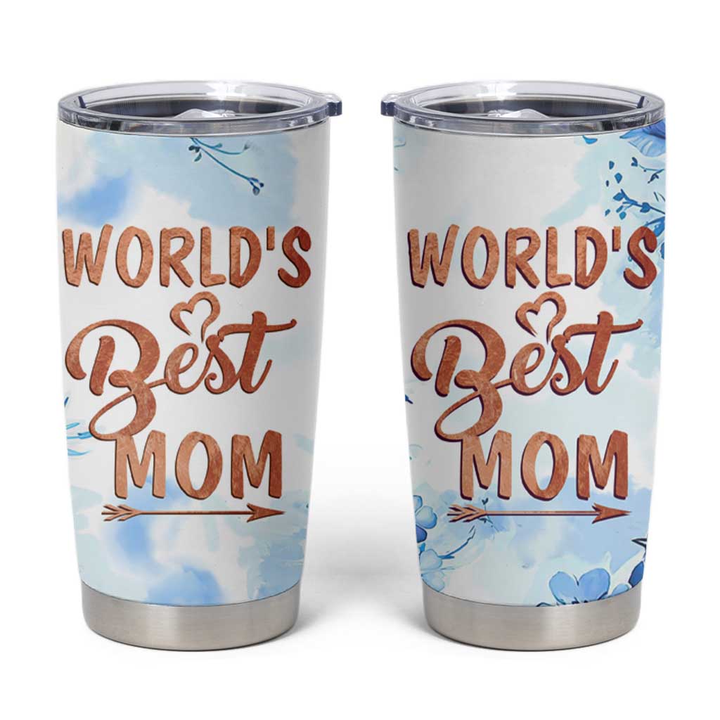 Mothers Gift Tumbler Cup Funny World's Best Mom Gifts from Daughter Son