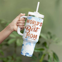 Mothers Gift Tumbler With Handle Funny World's Best Mom Gifts from Daughter Son