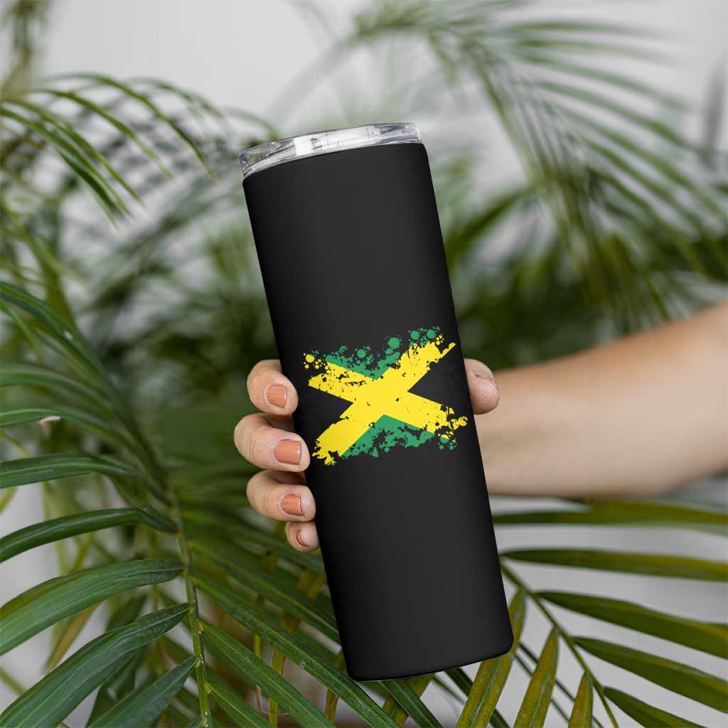Jamaican Flag Skinny Tumbler It's A Jamaica Thing Yuh Nah Guh Understand Funny Jamaica Souvenir Love Travel Vacation - Wonder Print Shop