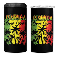 Jamaican Pride 4 in 1 Can Cooler Tumbler One Love Jamaica Peace Sunset Travel Vacation Souvenir - Wonder Print Shop