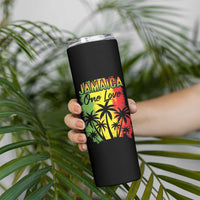 Jamaican Pride Skinny Tumbler One Love Jamaica Peace Sunset Travel Vacation Souvenir - Wonder Print Shop