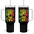 Jamaican Pride Tumbler With Handle One Love Jamaica Peace Sunset Travel Vacation Souvenir - Wonder Print Shop