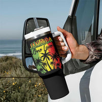 Jamaican Pride Tumbler With Handle One Love Jamaica Peace Sunset Travel Vacation Souvenir - Wonder Print Shop
