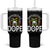 Jamaican Girl Tumbler With Handle Unapologetically Dope Black Pride Melanin Afro Jamaica Flag Messy Bun - Wonder Print Shop