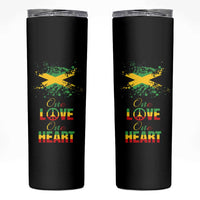 Roots Rock Reggae Skinny Tumbler One Love One Heart Marley Peace Rastafari - Wonder Print Shop