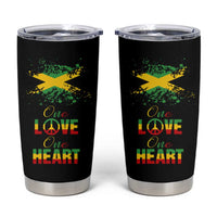 Roots Rock Reggae Tumbler Cup One Love One Heart Marley Peace Rastafari - Wonder Print Shop