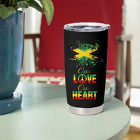 Roots Rock Reggae Tumbler Cup One Love One Heart Marley Peace Rastafari - Wonder Print Shop
