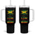 Roots Rock Reggae Tumbler With Handle One Love One Heart Marley Peace Rastafari - Wonder Print Shop