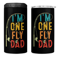 Fly Fishing 4 in 1 Can Cooler Tumbler Funny Fathers Day Reel Cool Dad Papa Fly Tying Fisherman