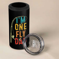 Fly Fishing 4 in 1 Can Cooler Tumbler Funny Fathers Day Reel Cool Dad Papa Fly Tying Fisherman