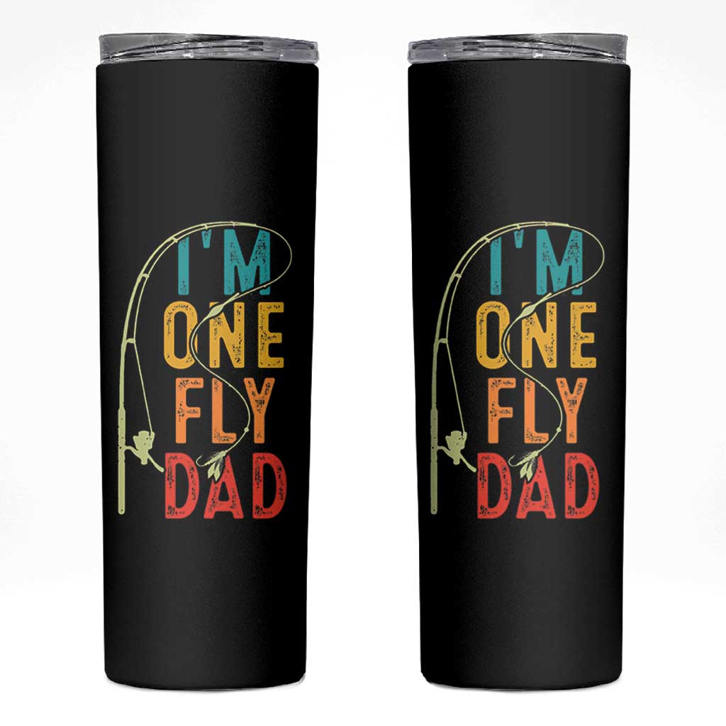 Fly Fishing Skinny Tumbler Funny Fathers Day Reel Cool Dad Papa Fly Tying Fisherman