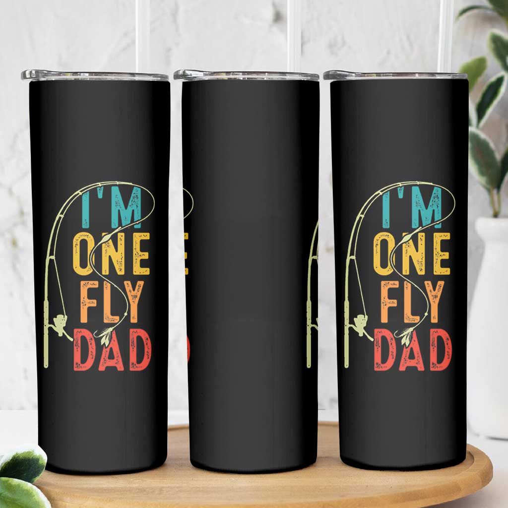 Fly Fishing Skinny Tumbler Funny Fathers Day Reel Cool Dad Papa Fly Tying Fisherman