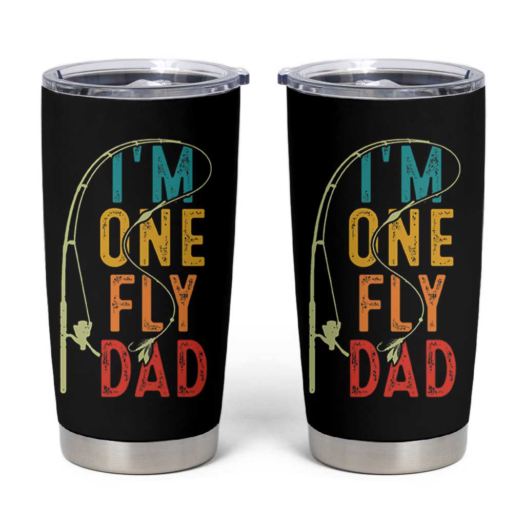 Fly Fishing Tumbler Cup Funny Fathers Day Reel Cool Dad Papa Fly Tying Fisherman