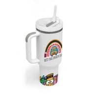 Best Bus Driver Ever Appreciation Tumbler With Handle For The Very Best Early Rising Mirror Checking Safe Traveling Kid Loving - Wonder Print Shop