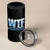 WTF Where's The Fish 4 in 1 Can Cooler Tumbler Funny Fishing Gifts Dad Grandpa Fathers Day